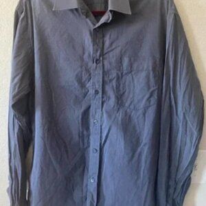 Winston Co. Gray/Blue Men's Dress Shirt Custom